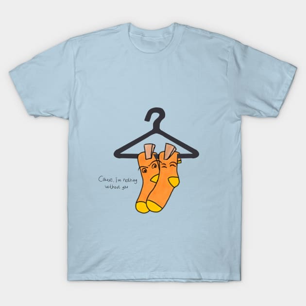 Sock Couple T-Shirt by mazi100